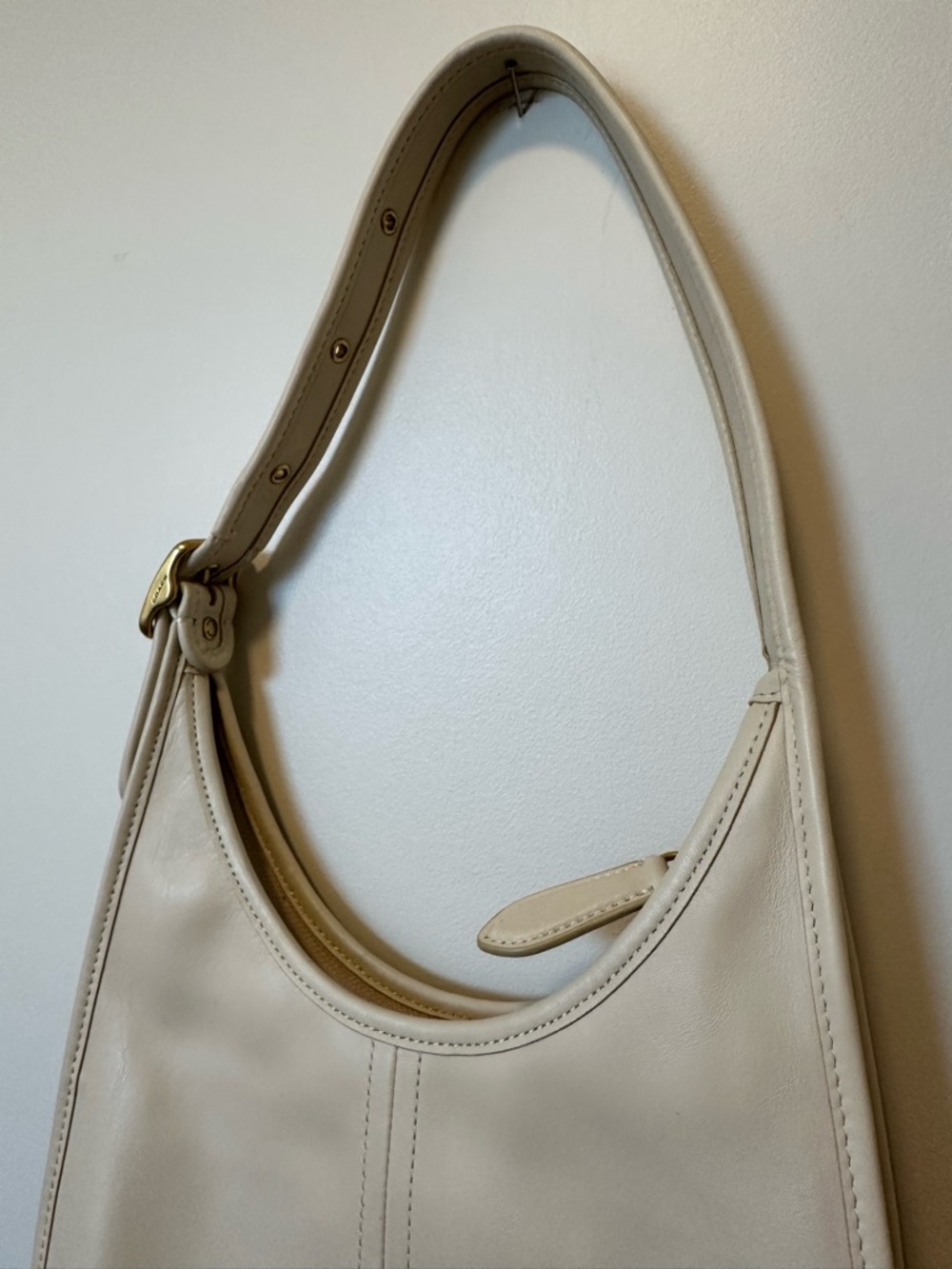 Coach Cream Leather Ergo Shoulder Bag - Picture 6 of 15